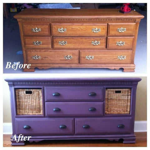 Painted Oak Dresser